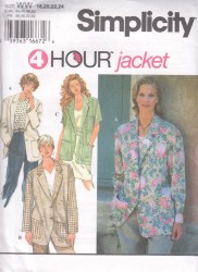 9443 4 HR SS-LS BUTTON POCKET COLLAR JACKET PATTERN 6-16 2 SZ